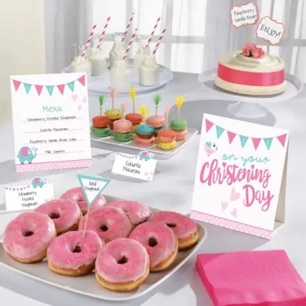 Christening Table Decor Set 12 pcs product photo