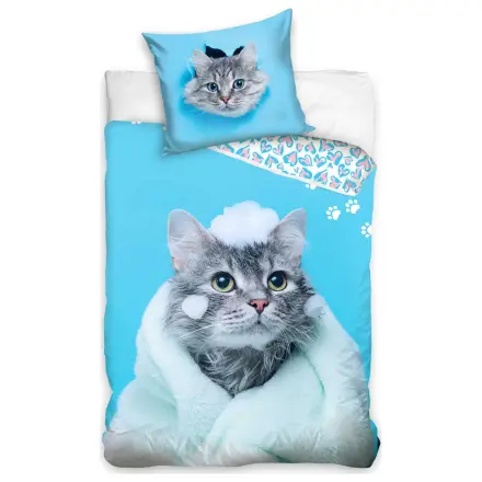 Kitty Bath Duvet Cover product photo