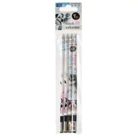 Cats HB Graphite pencil 4 pcs product photo