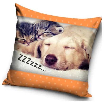 Cat and Dog ZZZ Pillowcase product photo