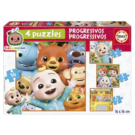 Cocomelon progressive puzzle 6-9-12-16pcs product photo
