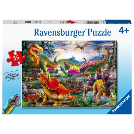Colourful dinosaurs puzzle 35pcs product photo