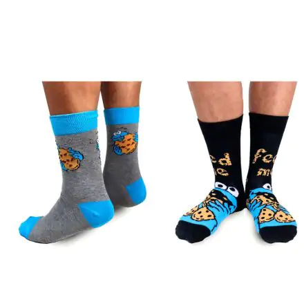 Cookie Monster 2 pack assorted socks product photo