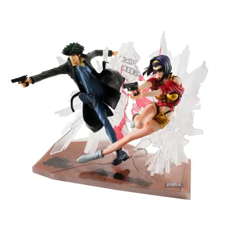 Cowboy Bebop PVC Statues 1/8 Spike Spiegel & Faye Valentine 1st GIG 20 cm product photo