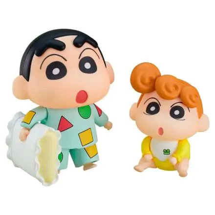 Crayon Shin-Chan Nendoroid Action Figure Shinnosuke Nohara Pajama Ver. & Himawari 8 cm product photo