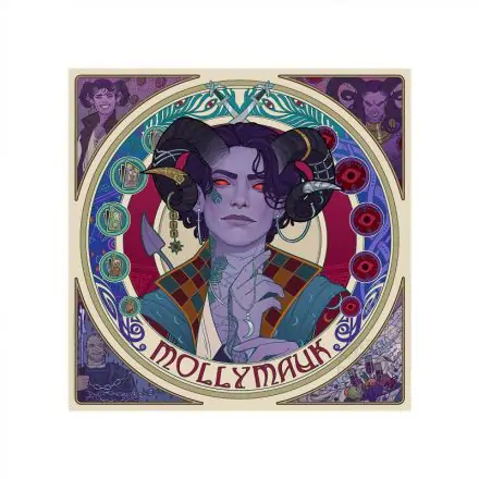 Critical Role Art Print Mighty Nein Portrait Series: Mollymauk 35 x 35 cm - unframed product photo