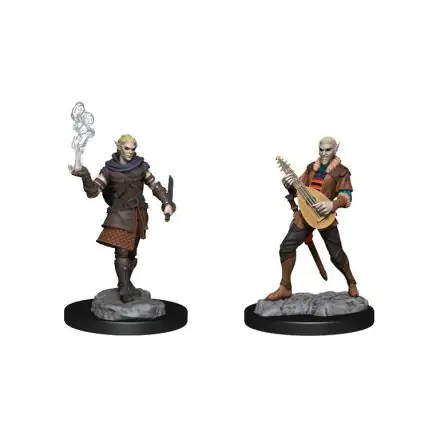 Critical Role Unpainted Miniatures Pallid Elf Rogue and Bard Male Case (2) product photo