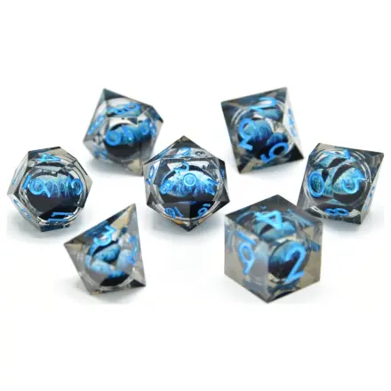 CritStones Dice Set Water Dragon's Gaze Floating Eye product photo