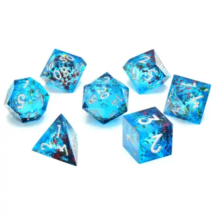 CritStones Liquid Core Dice Set Mermaid's Maelstrom product photo