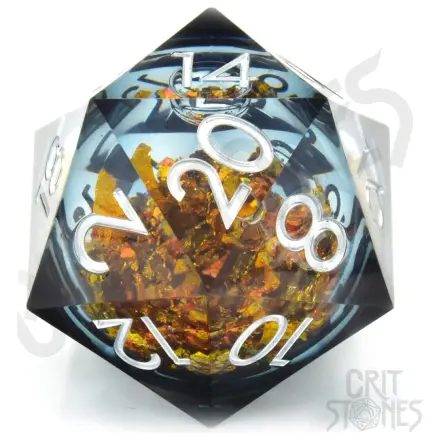 CritStones Liquid Core Dice D20 King Midas 5 cm product photo