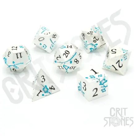 CritStones Metal Dice Set Iris Blossom product photo