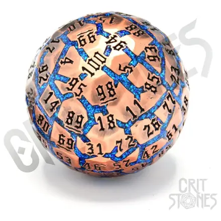 CritStones Metal Dice D100 Hextech Orb  product photo