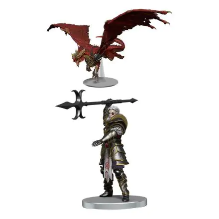 D&D Icons of the Realms Dragonlance pre-painted Miniatures Kensaldi on Red Dragon (Set 25) product photo