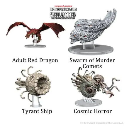 D&D Icons of the Realms Spelljammer Adventures in Space pre-painted Miniatures Ship Scale - Threats from the Cosmos product photo