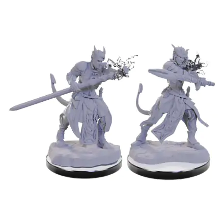 D&D Nolzur's Marvelous Miniatures miniature Unpainted Tiefling Warlocks product photo