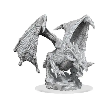 D&D Nolzur's Marvelous Miniatures Unpainted Miniature Young Blue Dragon Case (2) product photo