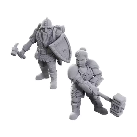 D&D Nolzur's Marvelous Miniatures Unpainted Miniatures 2-Pack 50th Anniversary Dwarves termékfotója