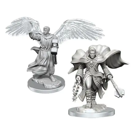 D&D Nolzur's Marvelous Miniatures Unpainted Miniatures 2-Pack Aasimar Cleric Male termékfotója