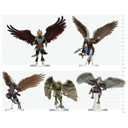 D&D Icons of the Realms Mini Figures Aarakocra Flock 20 cm product photo