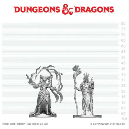 D&D Nolzur's Marvelous Miniatures Mini Figures Human Druid & Elf Sorcerer product photo
