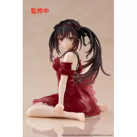 Date A Live V PVC Statue Desktop Cute Figure Kurumi Tokisaki Nightwear Ver. Renewal 13 cm product photo