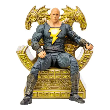 DC Black Adam Movie Action Figure Black Adam with Throne 18 cm product photo