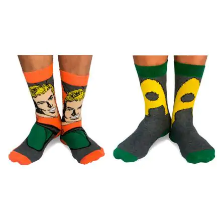 DC Comics Aquaman 2 pack assorted socks product photo