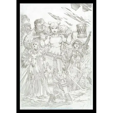 DC Comics Art Print Harley Quinn Comic Book Art Print 42 x 30 cm product photo