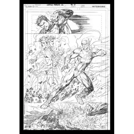 DC Comics Art Print Superman & Flash Comic Book Art Print 42 x 30 cm product photo