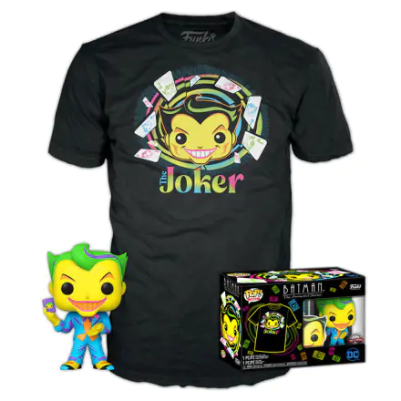 DC Comics Funko POP! figure & tee box Joker Exkluzív termékfotója