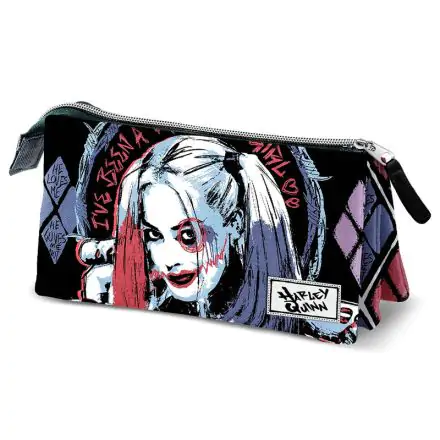 DC Comics Harley Quinn triple pencil case product photo