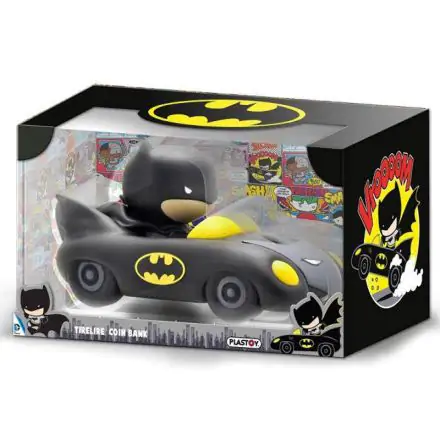 DC Comics Justice League Batman Batmobile Chibi money box figure 16cm product photo