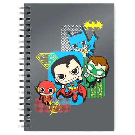 DC Comics Justice League Chibi A5 notebook product photo