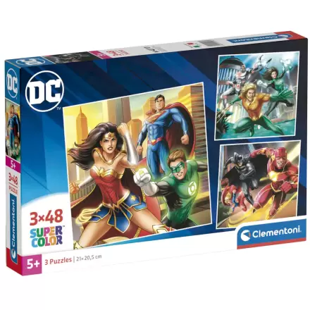 DC Comics Justice League puzzle 3x48pcs termékfotója