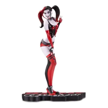 DC Comics Red, White & Black Statue Harley Quinn by Scott Campbell 18 cm product photo