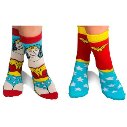 DC Comics Wonder Woman 2 pack assorted socks product photo