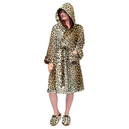 DC Comics Wonder Woman 84 Cheetah ladies hooded robe flannel fleece product photo