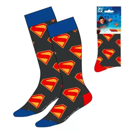 DC Comics Socks Superman Logo Blue & Red 38-45 product photo