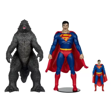 DC Justice League Monsterverse DC Multiverse Action Figures 2-Pack Superman Vs. Godzilla 30 cm product photo