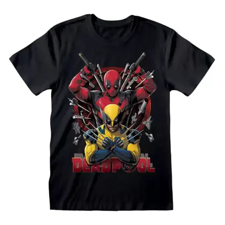 Deadpool T-Shirt Deadpool & Wolverine Weapons Size L termékfotója