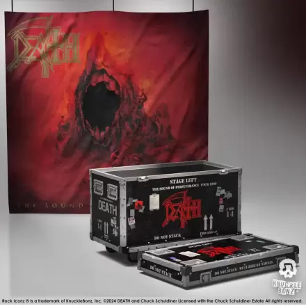 Death Rock Ikonz On Tour Road Case Statue + Stage Backdrop Set The Sound of Perseverance Tour 1998 product photo