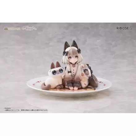 Decorated Life Collection PVC Statue Tea Time Cats x Siamese Cat Azuki-san Friendship Collaboration Exclusive Set 18 cm product photo