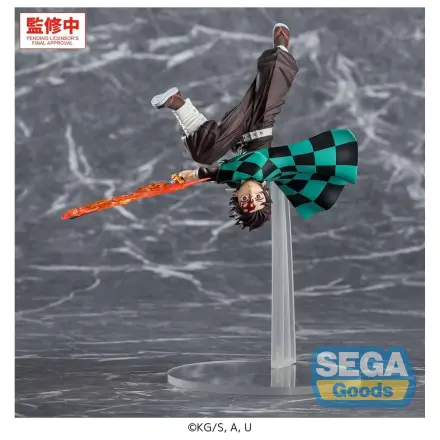 Demon Slayer: Kimetsu no Yaiba Luminasta PVC Figure Tanjiro Kamado Hinokami Kagura Setting Sun Transformation 15 cm product photo