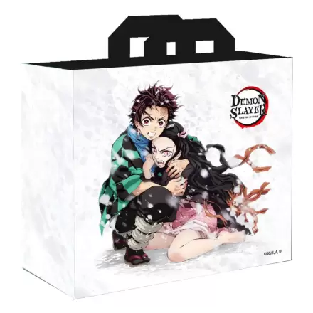 Demon Slayer: Kimetsu no Yaiba Tote Bag Tanjiro & Nezuko White termékfotója