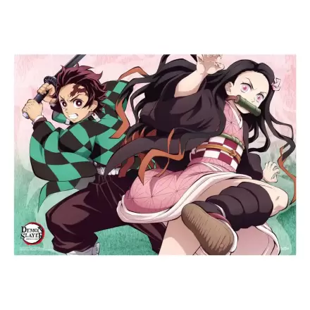 Demon Slayer: Kimetsu no Yaiba Fabric Poster Tanjiro And Nezuko 84 x 118 cm termékfotója