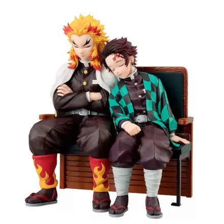 Demon Slayer Kimetsu no Yaiba Tanjiro Kamado & Kyojuro Rengoku Locus Ichibansho figure 15cm termékfotója