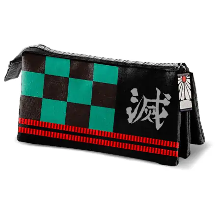 Demon Slayer Kimetsu No Yaiba Tanjiro Kamado triple pencil case product photo