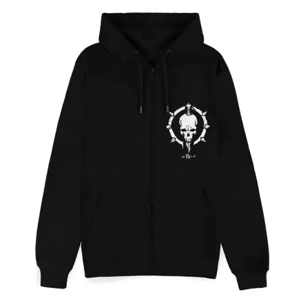 Diablo IV Zipper Hoodie Sweater Necromancer Sigil product photo