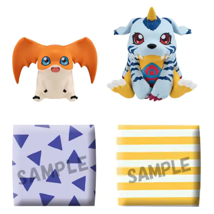 Digimon Adventure Look Up PVC Statues Gabumon&Patamon set 11 cm product photo