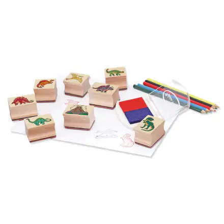 Dinosaur stamp set product photo